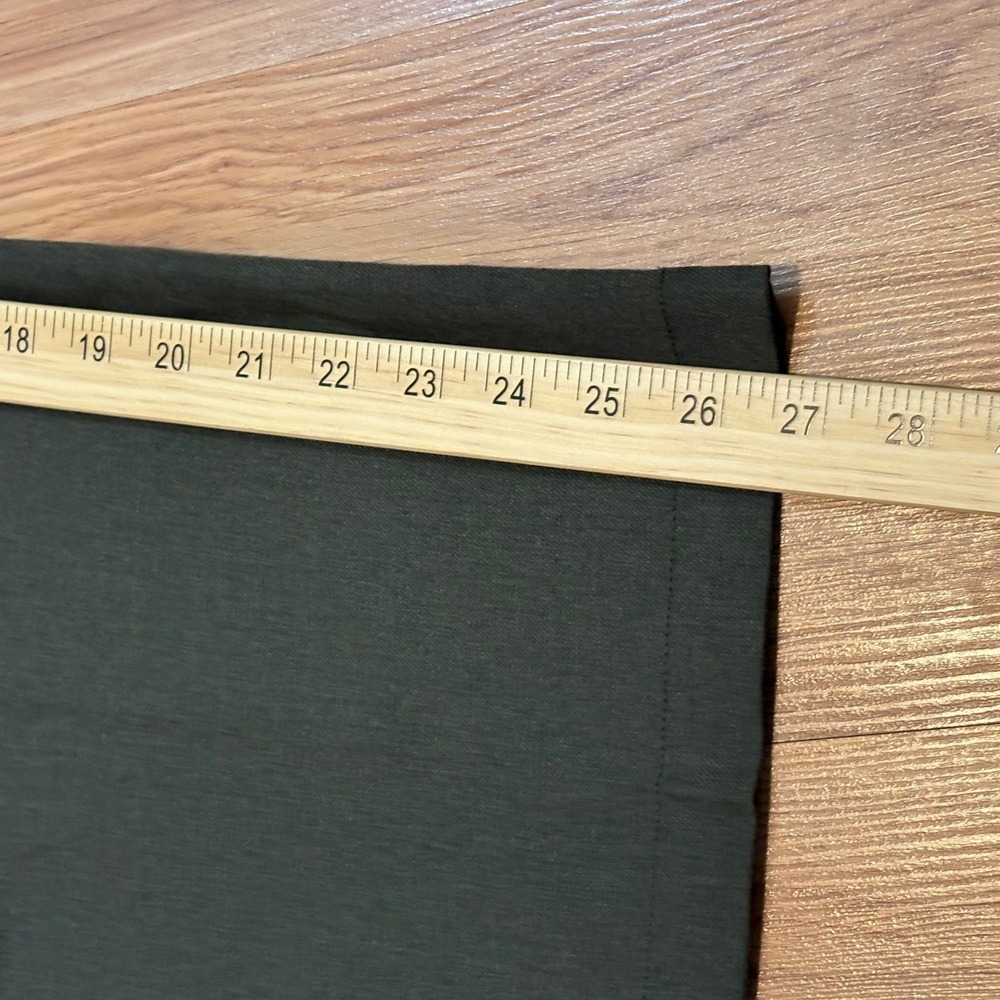 Madewell Womens Pants 2P Dark Olive Green Wide-Leg Trouser Pleated High Rise NWT - Picture 9 of 10